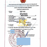 Hợp pháp hoá/ chứng nhận lãnh sự tài liệu Mỹ